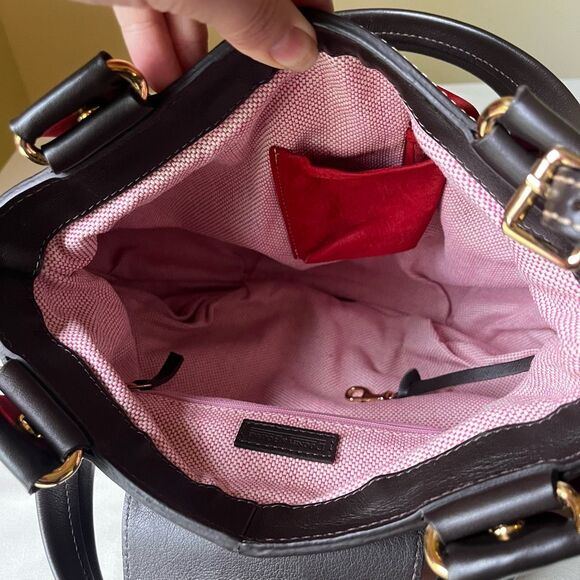 Dooney & Bourke Hayden Panettiere Red Suede Tote Bag Limited Edition Handbag - Picture 8 of 14